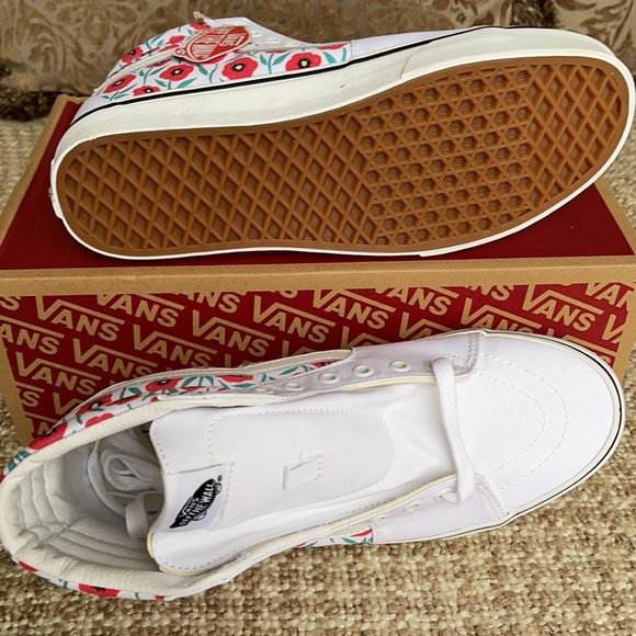 Vans Sk8-Hi Flowers True White WMNS - Picture 6 of 16